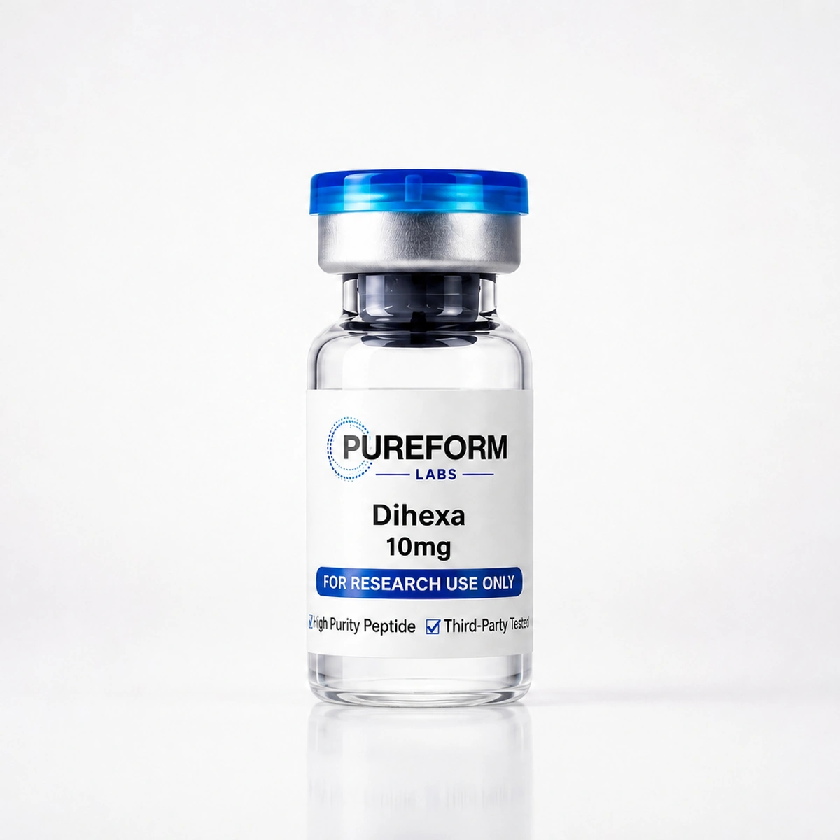 Dihexa 10mg research peptide vial – Pureform Labs