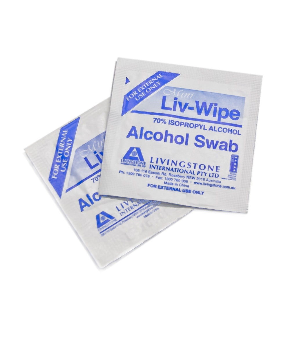 Alcohol swabs 70% isopropyl – Pureform Labs